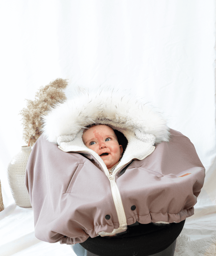 housse poncho 3 en 1 pour poussette, siège auto et portage