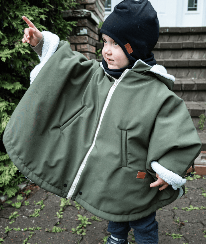 poncho d’hiver évolutif pour enfant en bas âge