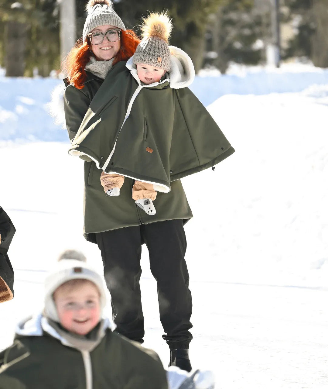 poncho d’hiver évolutif pour enfant 0-6 ans