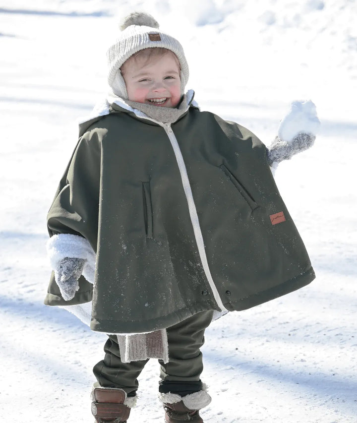 poncho d’hiver évolutif pour enfant 0-6 ans