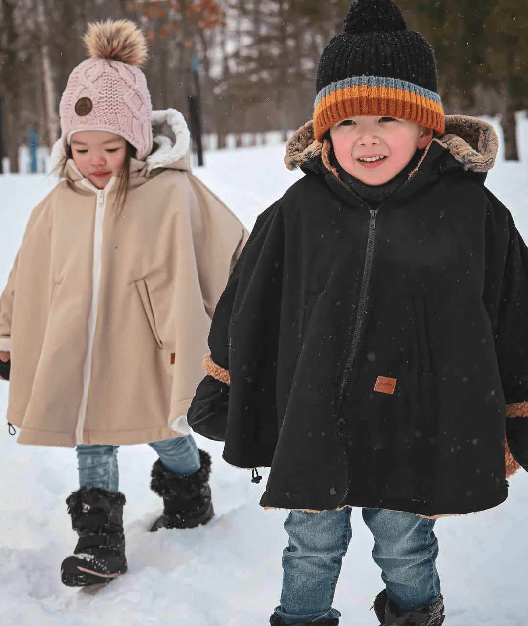 poncho 3 en 1 imperméable et évolutif pour bébé hiver