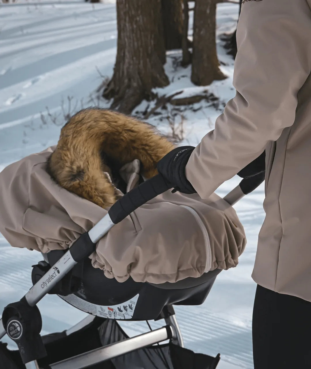 housse poncho 3 en 1 pour poussette, siège auto et portage