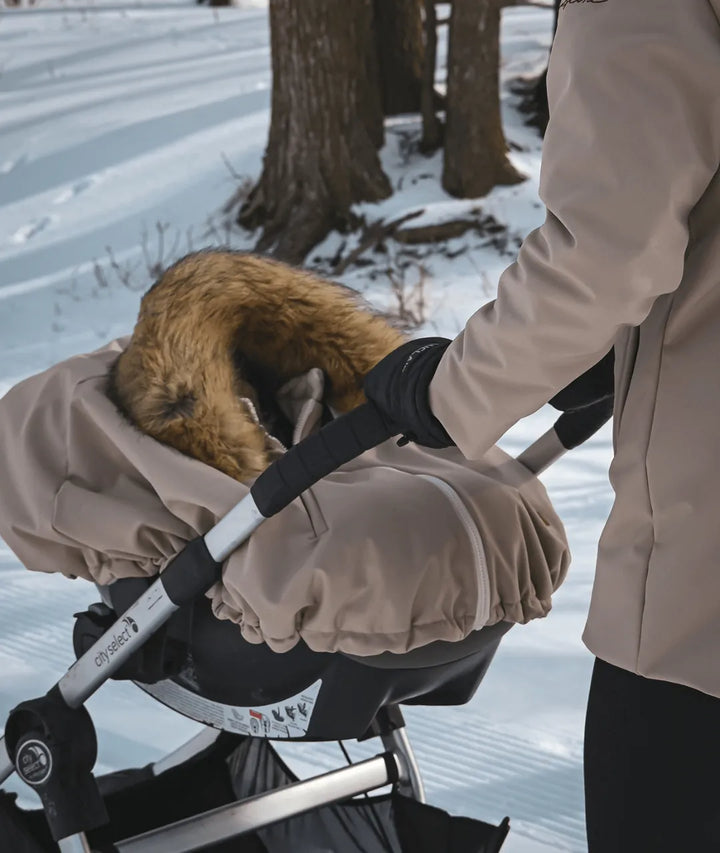 housse poncho 3 en 1 pour poussette, siège auto et portage