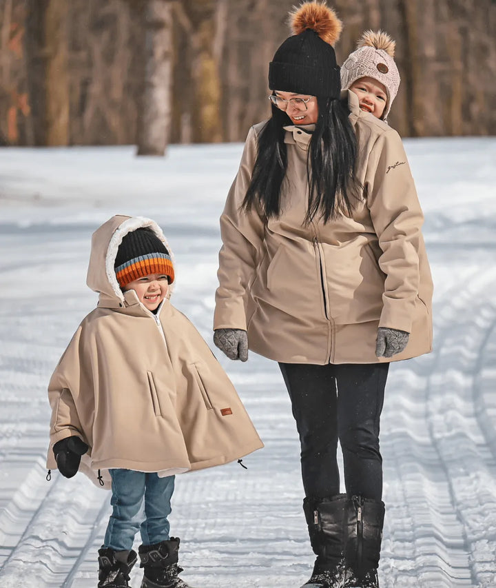 poncho imperméable et évolutif pour bébé hiver