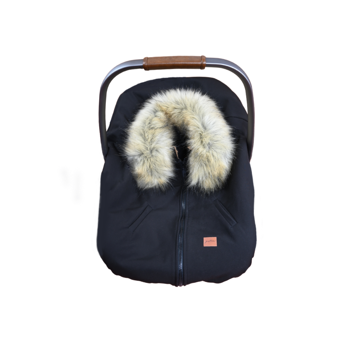 housse poncho 3 en 1 pour poussette, siège auto et portage