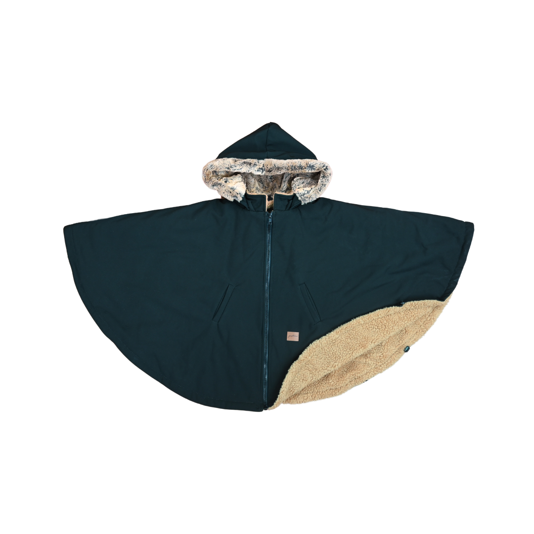 housse poncho 3 en 1 pour poussette, siège auto et portage