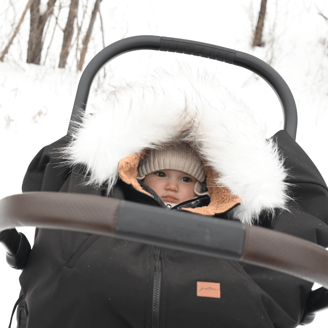 housse poncho 3 en 1 pour poussette, siège auto et portage