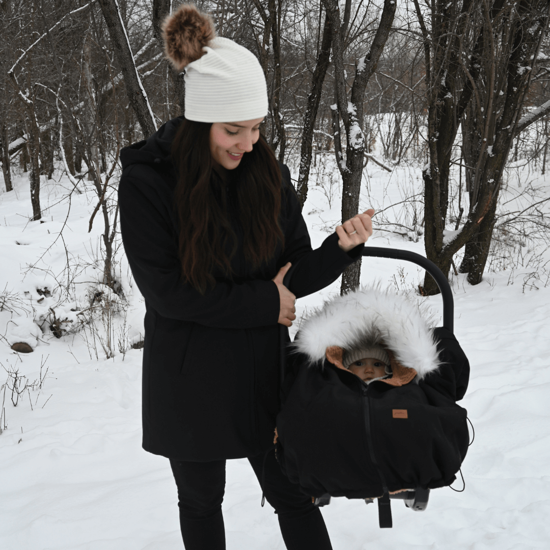 housse bébé hiver universelle pour poussette et coquille