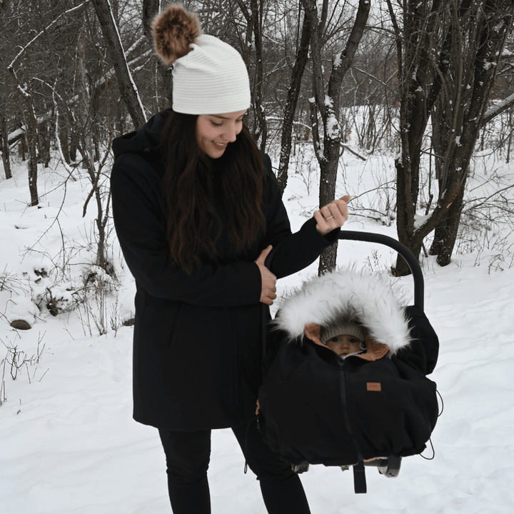 housse bébé hiver universelle pour poussette et coquille